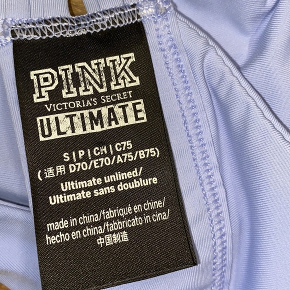 PINK Victoria’s Secret Ultimate lavender sports bra size small - Picture 3 of 4